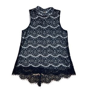 Rose & Olive Laced Sleeveless Shirt